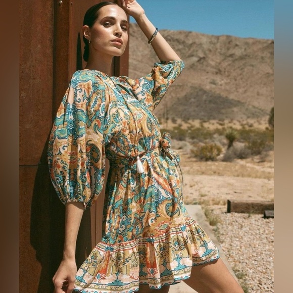 Cleobella Dresses & Skirts - NWT Cleobella Magdalena Las Palmas Paisley Mini Dress Size XS